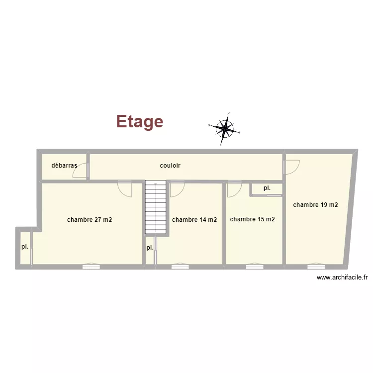 Lamothe étage. Plan de Lamothe étage. Plan de
