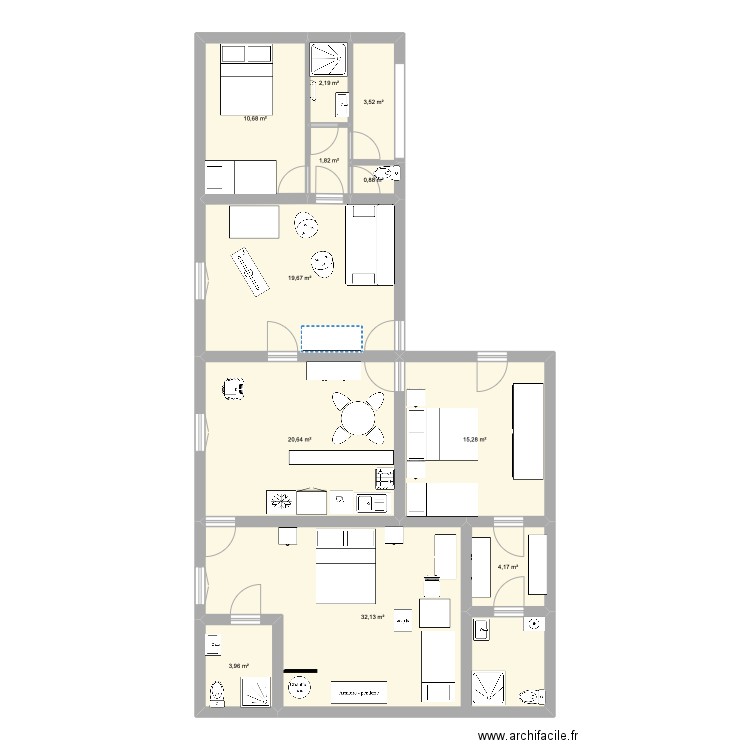 Saint Blaise Garage. Plan de 11 pièces et 115 m2
