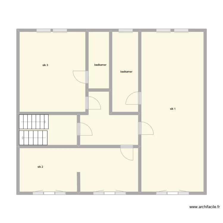 plan woning V+2 Guldensp. Plan de 
