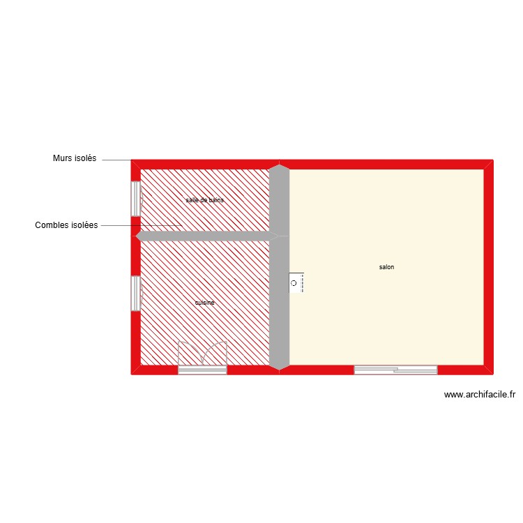DENIS Julien rdc &eacute;tape 1. Plan de 0 pièce et 0 m2