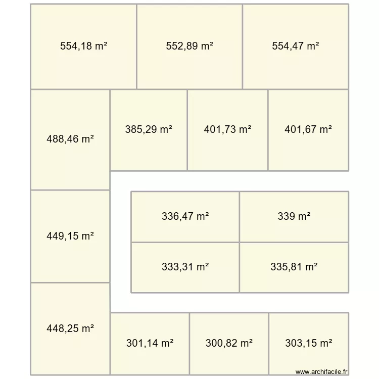 KRAMIAN 2. Plan de 16  et 6486 m²
