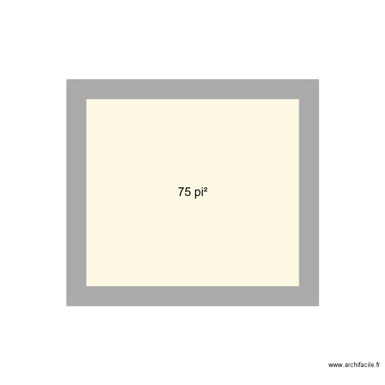 salle de bain. Plan de 1 pièce et 7 m2