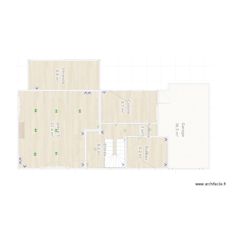 maison. Plan de 0 pièce et 0 m2