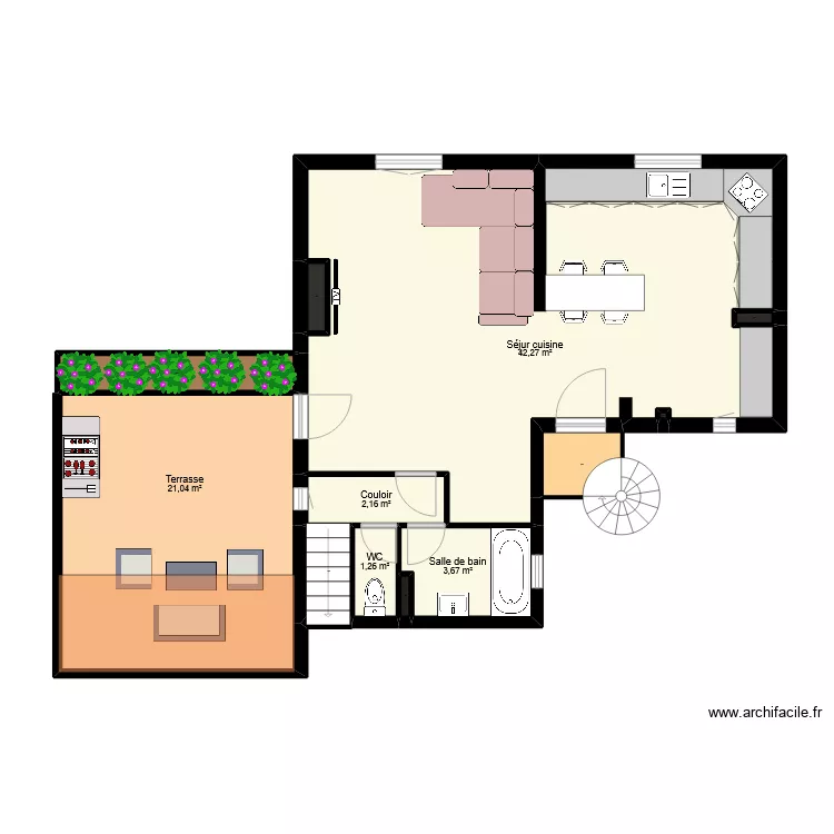 CULLET projection. Plan de 