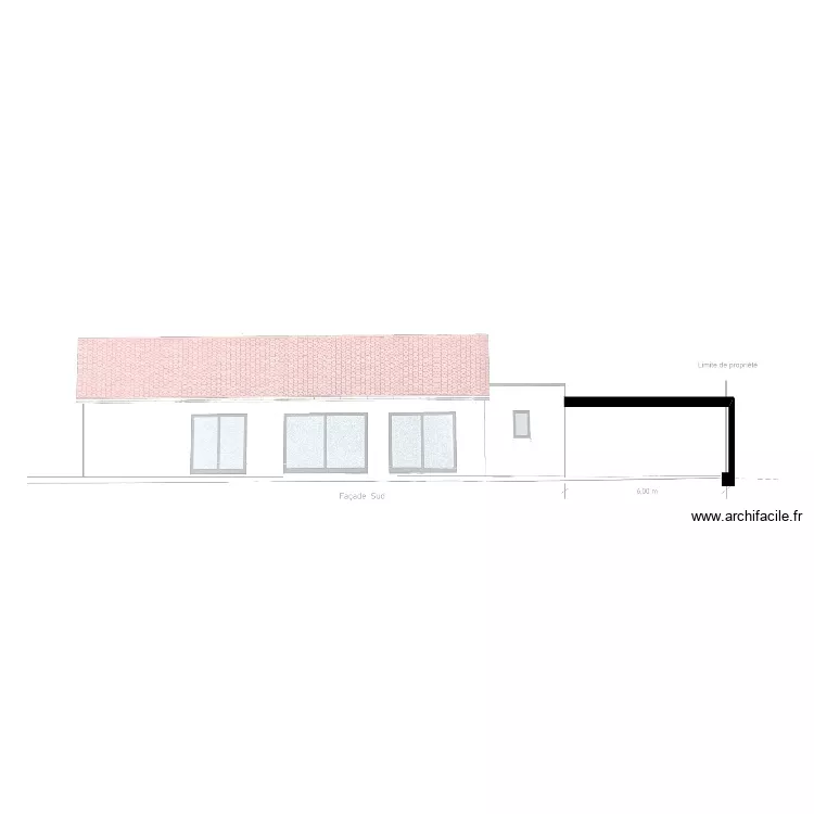 COUPE OUEST/EST. Plan de COUPE OUEST/EST. Plan de