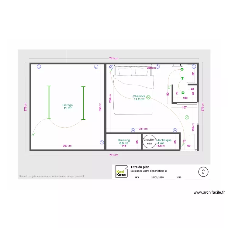 Plan am&eacute;nagement delibiot. Plan de 