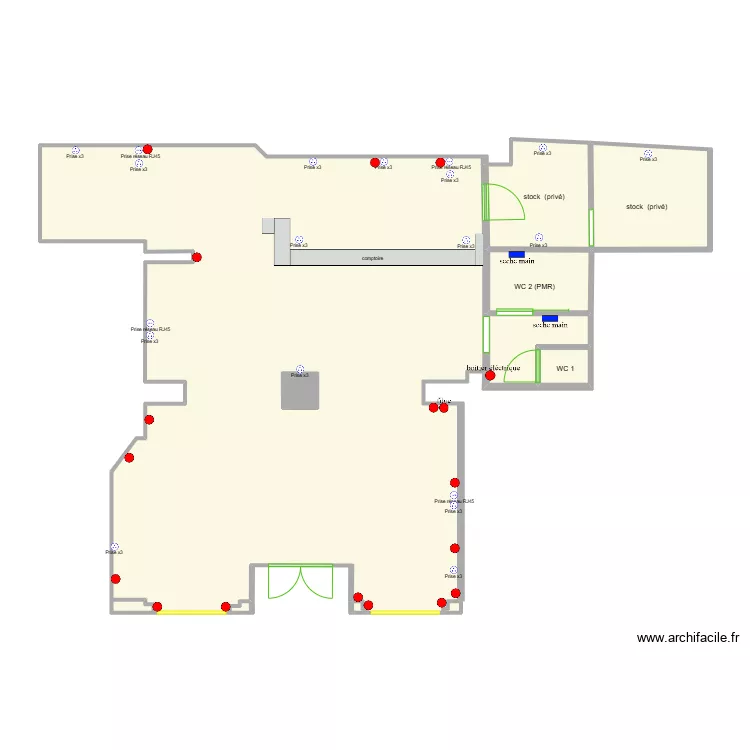 Bar Esport - V4 prise elec. Plan de Bar Esport - V4 prise elec. Plan de