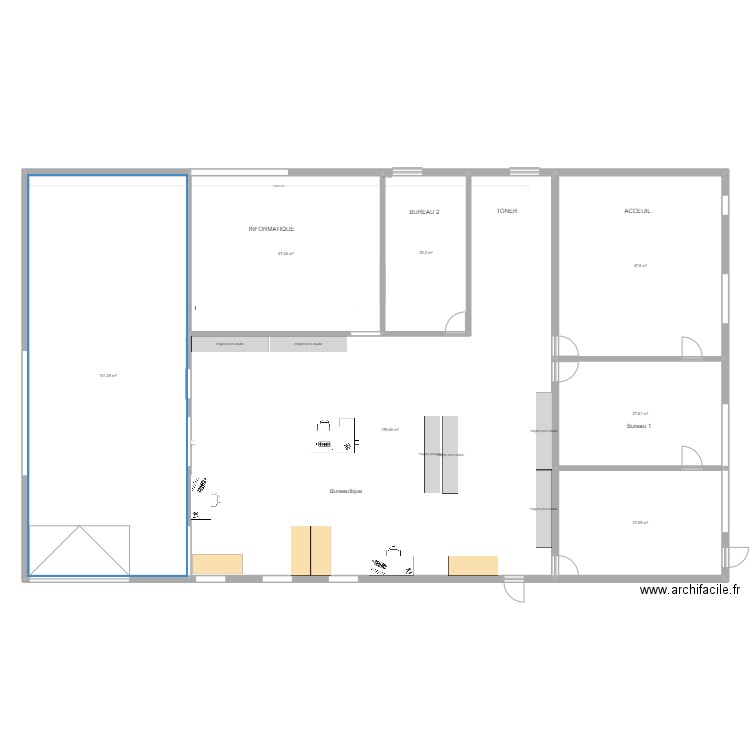 Projet STD V.2.2. Plan de 7 pièces et 431 m2