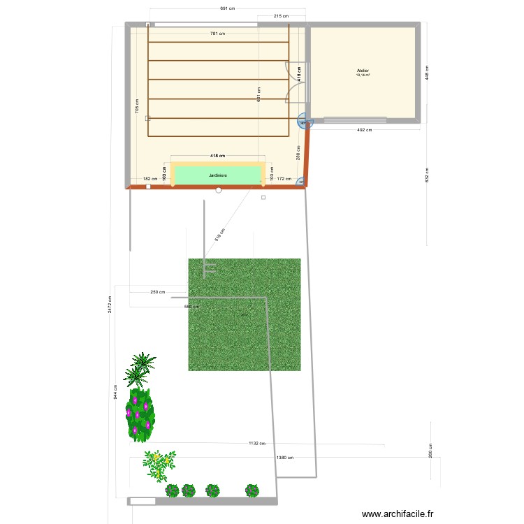 Tonnelle Parking. Plan de 0 pièce et 0 m2