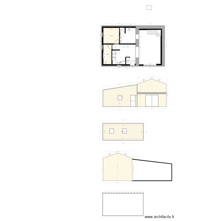 Plan fressines 1. Plan de 4 pièces et 62 m2