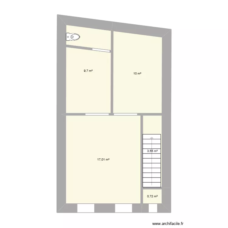 PARADIS 20 R+1. Plan de 5 et 41 m² PARADIS 20 R+1. Plan de 5 et 41 m²