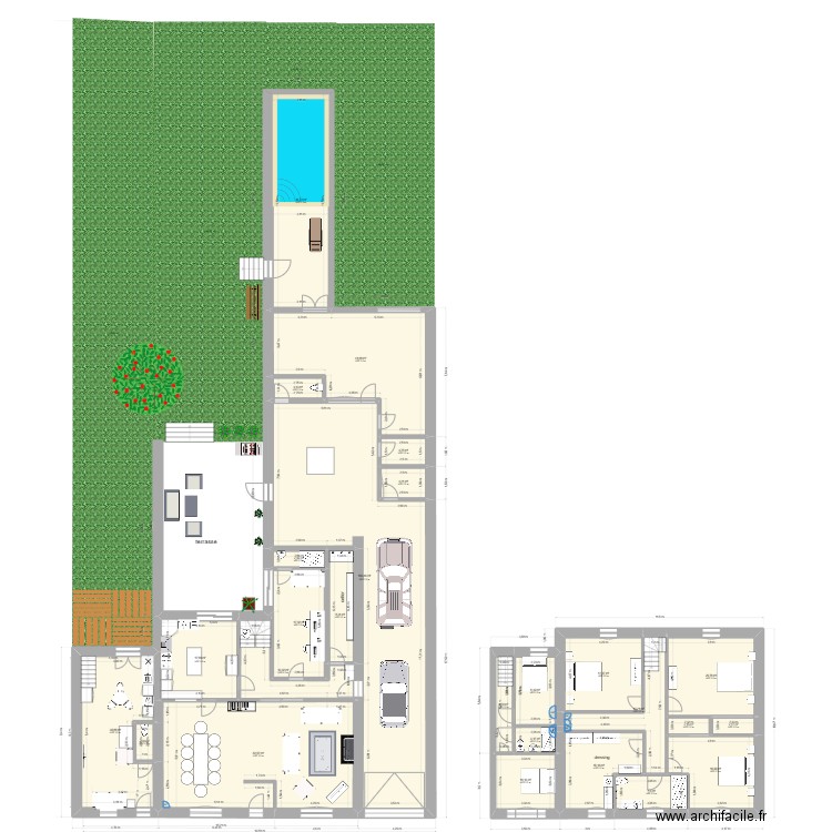 oradour 2. Plan de 26 pièces et 469 m2