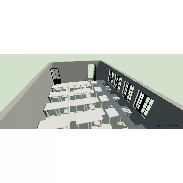 Projet 1PE N. Plan de 1 Pièce et 58 m² Projet 1PE N. Plan de 1 Pièce et 58 m²