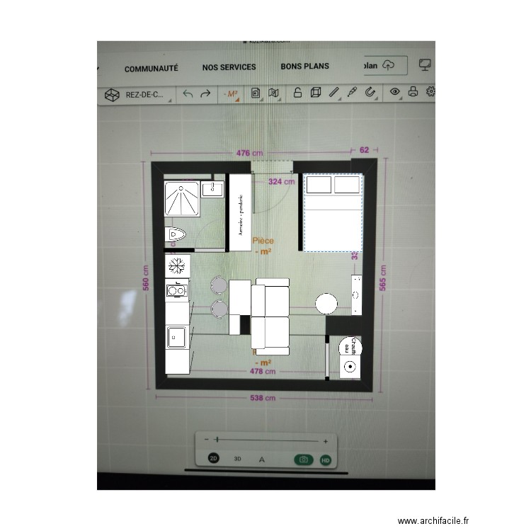 Studio Samos 2. Plan de 0 pièce et 0 m2