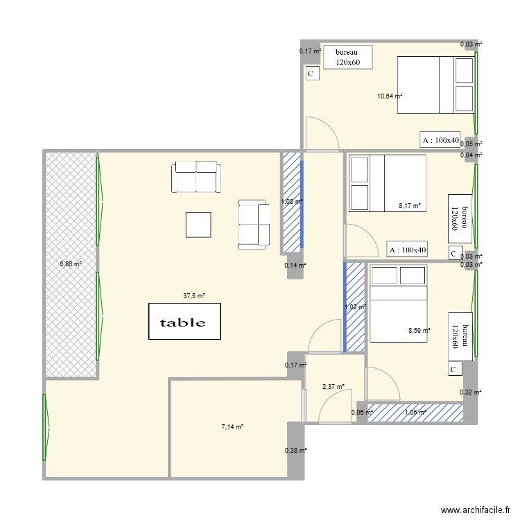appart villeurbanne. Plan de 0 pièce et 0 m2