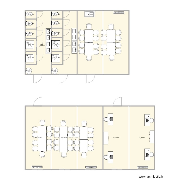 SMG CONSTRUCTION - CHANTIER SALAISE SUR SANNE. Plan de 19 pièces et 127 m2