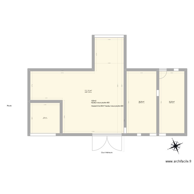 Grange 2025. Plan de 6 pièces et 419 m2