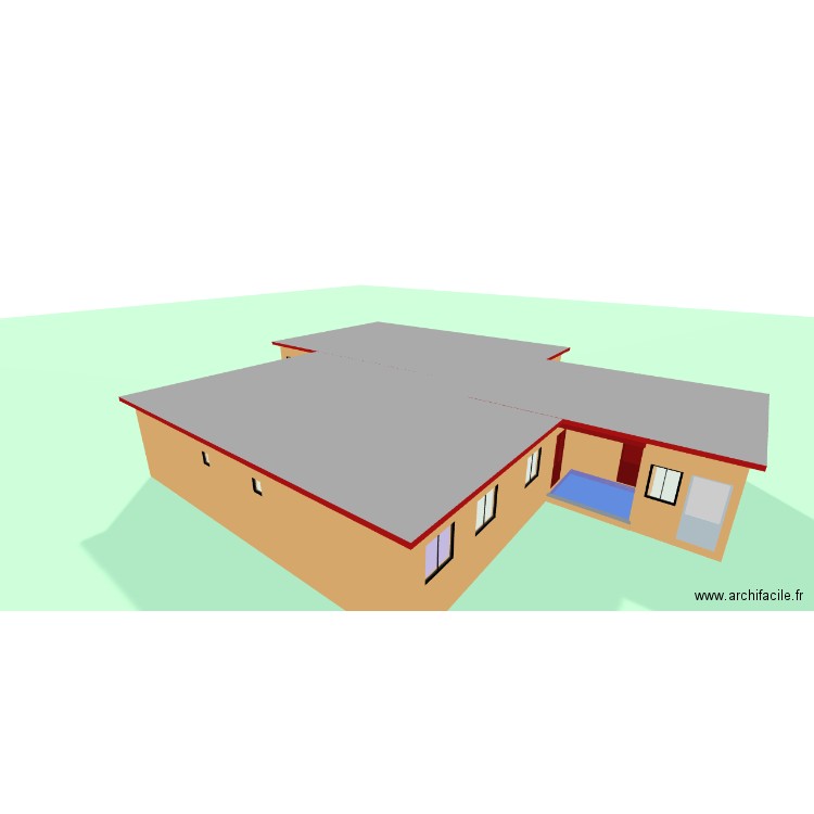 PROJET FAINOUSSA - SOHOA _ Toit. Plan de 22 pièces et 245 m2