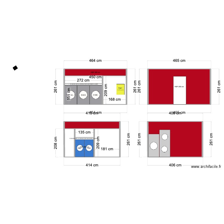 Plan Urrugne Facade SECHOIRS. Plan de 11 pièces et 43 m2