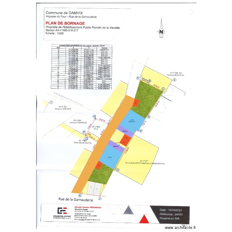 DAMVIX. Plan de 0 pièce et 0 m2