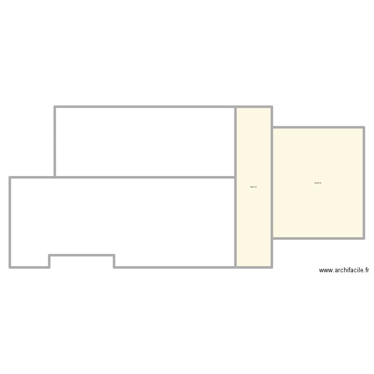 La Paillote 3. Plan de 2 pièces et 157 m2