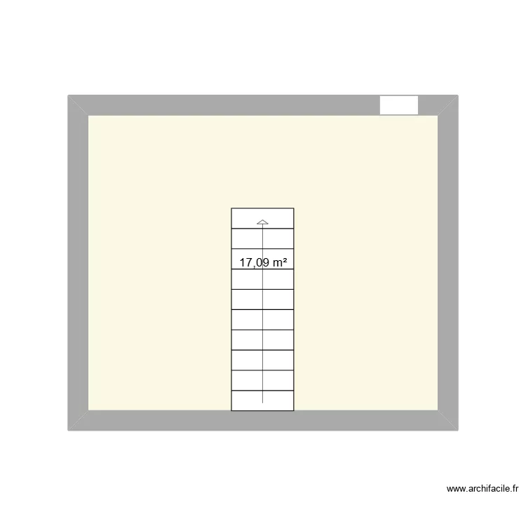 cave. Plan de 1  et 17 m²