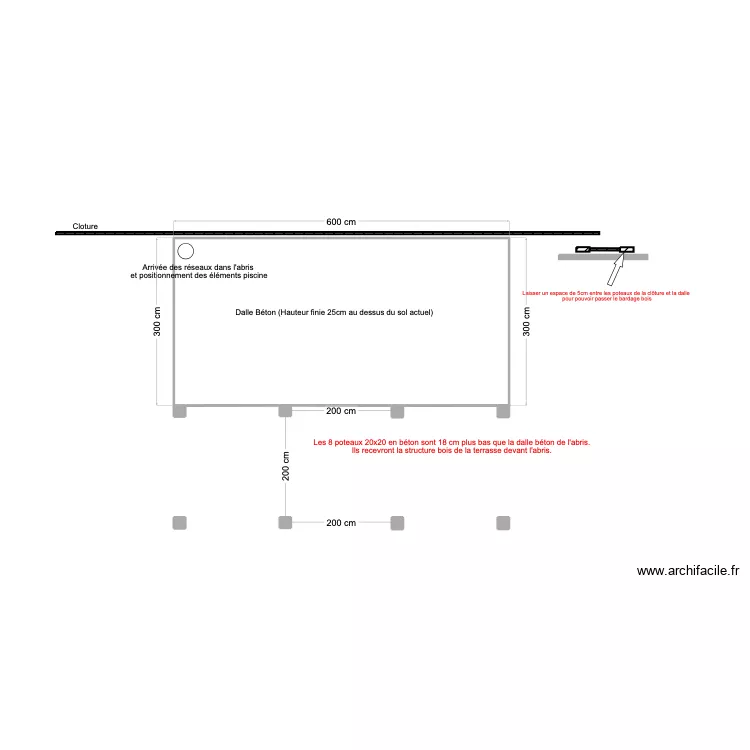 Abris de JArdin Quevauviller. Plan de 
