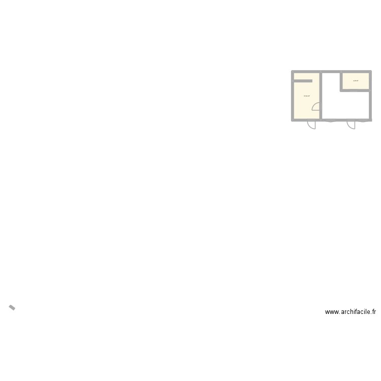 plan 1. Plan de 2 pièces et 18 m2