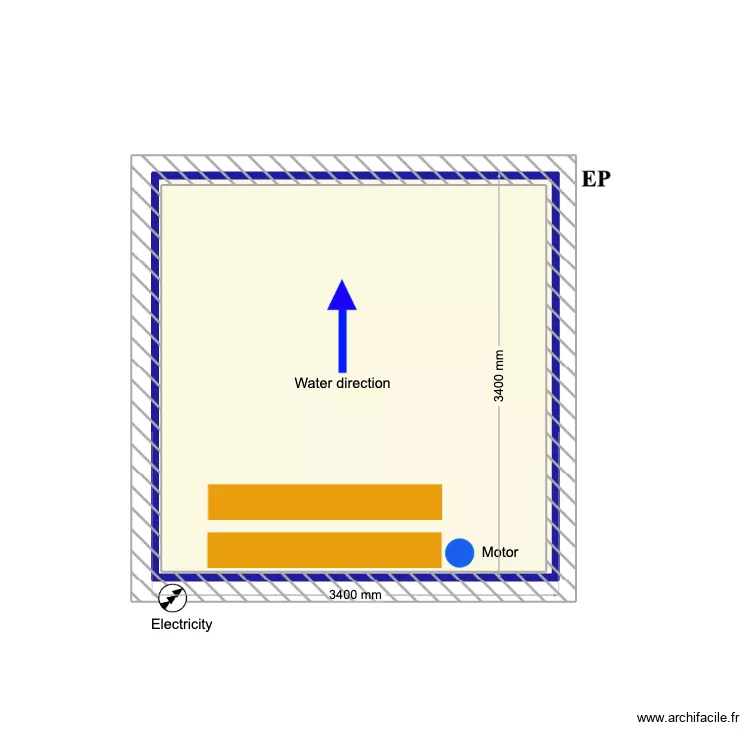 matos. Plan de 2  et 21 m²