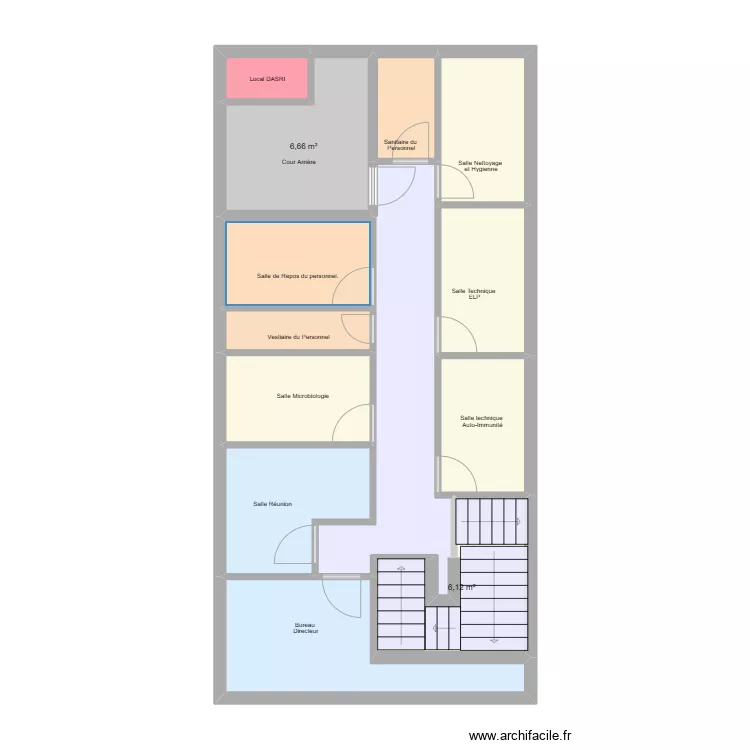 BIOLMH 1er Etage. Plan de 