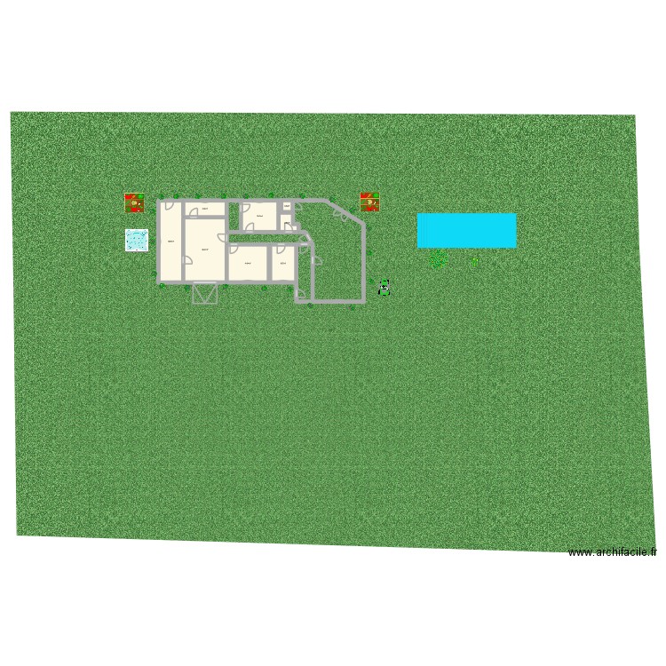 CAO.maison.guyot. Plan de 8 pièces et 87 m2