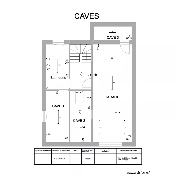 Cave. Plan de Cave. Plan de