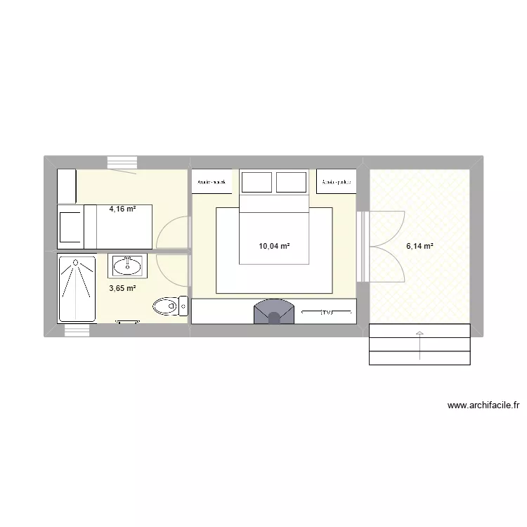 mobil home. Plan de 