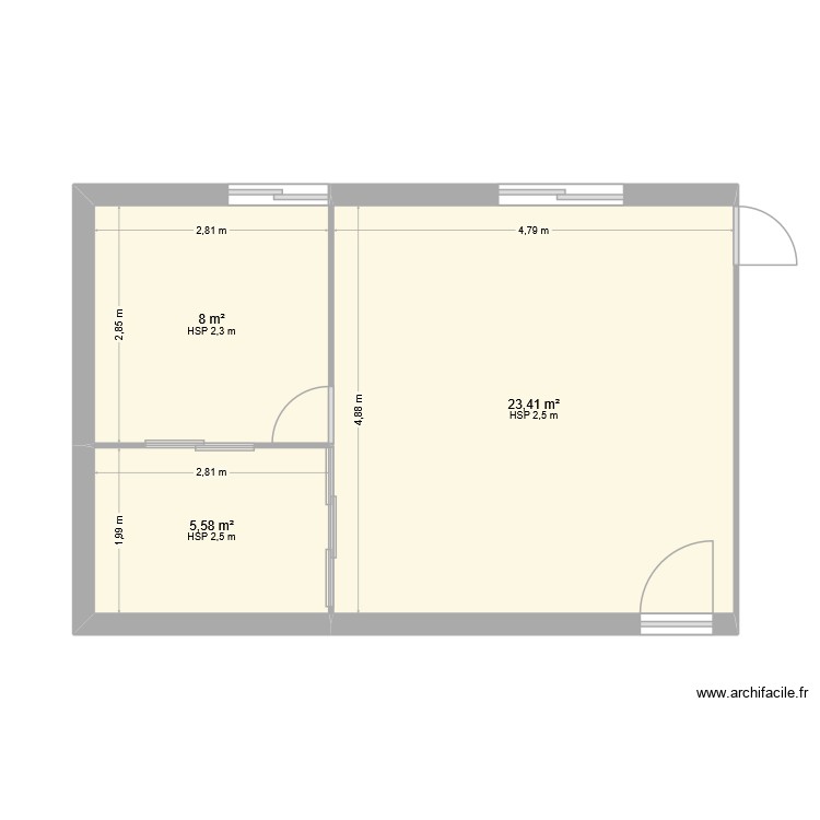 T4 mini rdj aspremont. Plan de 0 pièce et 0 m2