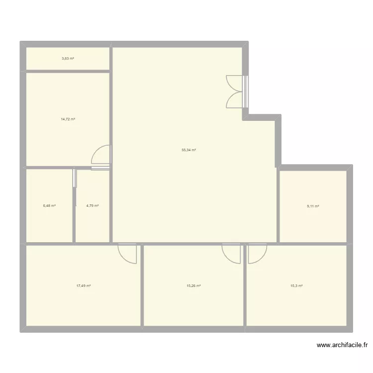 maison. Plan de 9 pièces et 142 m² maison. Plan de 9 pièces et 142 m²