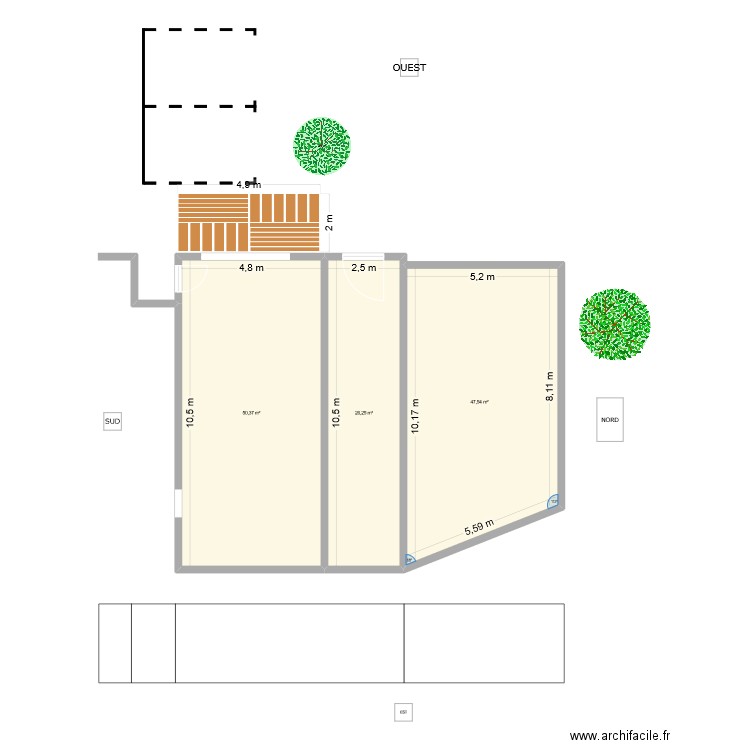 Plan B. Plan de 0 pièce et 0 m2