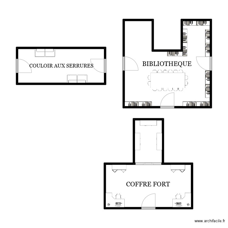 La 13e heure 2. Plan de 4 pièces et 48 m2