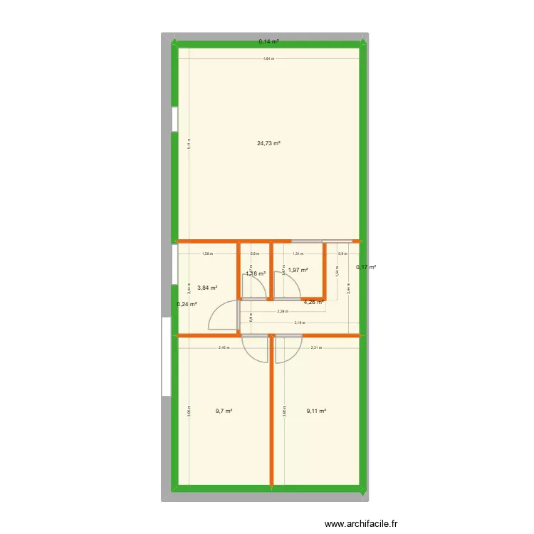 Bat A 2. Plan de 10 pièces et 55 m² Bat A 2. Plan de 10 pièces et 55 m²