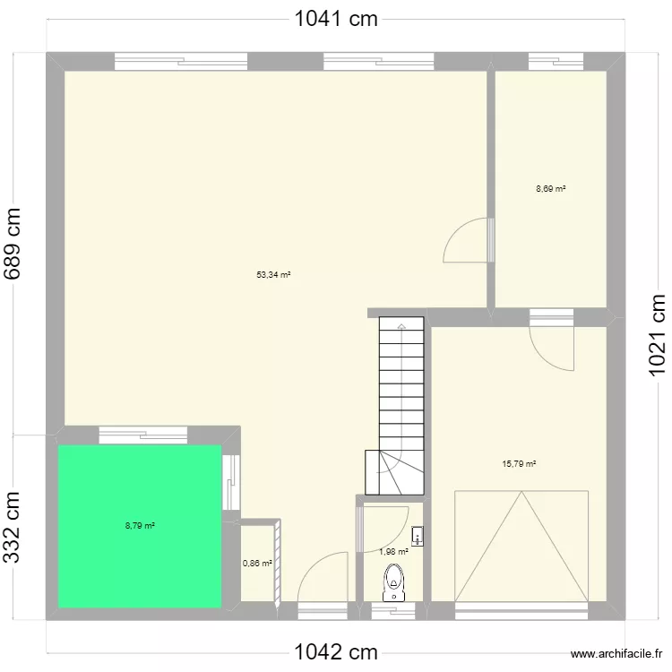 terrain stro ESSAI bis. Plan de 