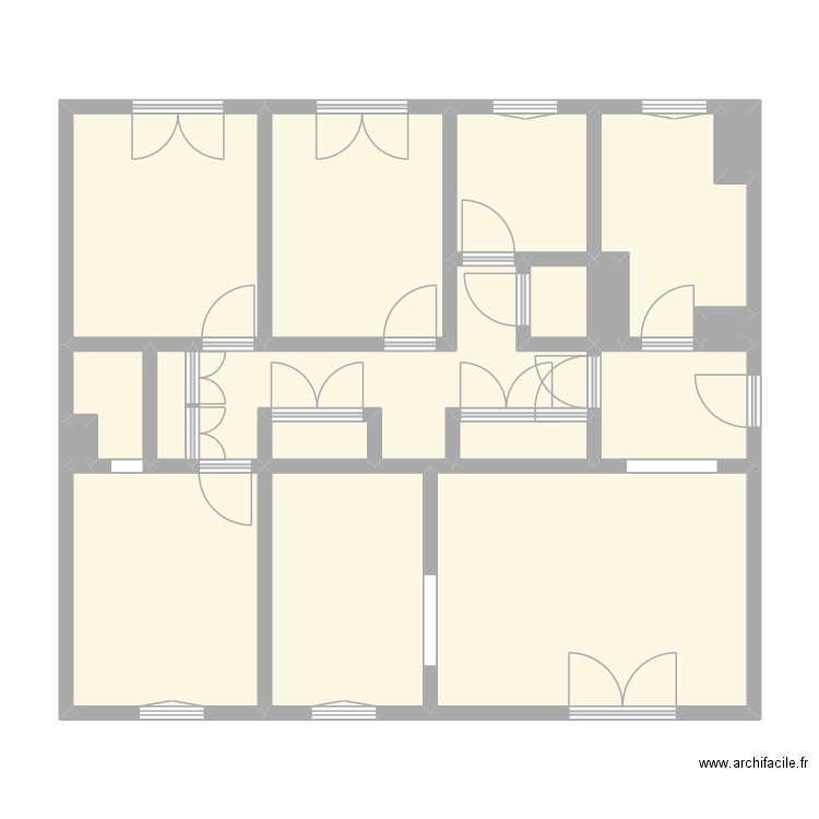 CHEVRET - MAROMME. Plan de 18 pièces et 82 m2