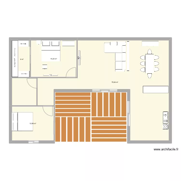 Chemery 14. Plan de 4  et 105 m²