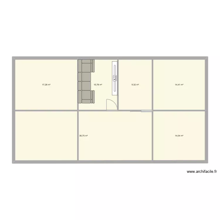 plan maison. Plan de 6 Pièces et 103 m² plan maison. Plan de 6 Pièces et 103 m²