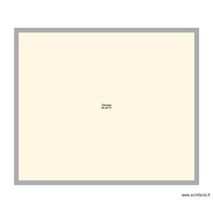 Maison. Plan de 1 pièce et 98 m2