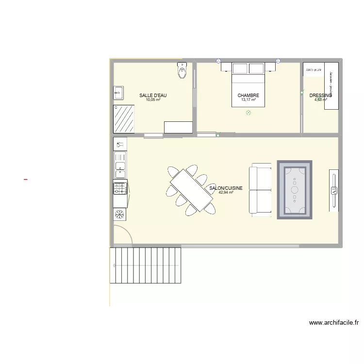LaVarenneAppart. Plan de 4  et 71 m²