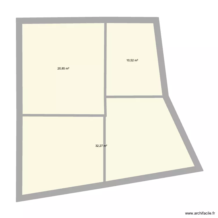 Thulin - Grand. Plan de 3  et 64 m²