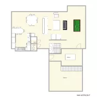 PLAN REZ-DE-CHAUSSÉE AVEC BILLARD