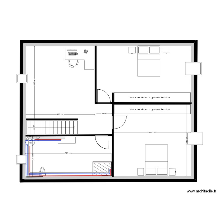 Maxime le labourier 1 étage (2). Plan de 0 pièce et 0 m2