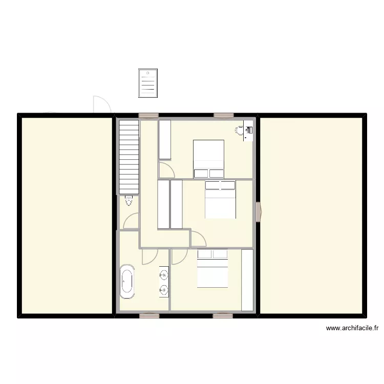 New Maison avec meuble. Plan de 