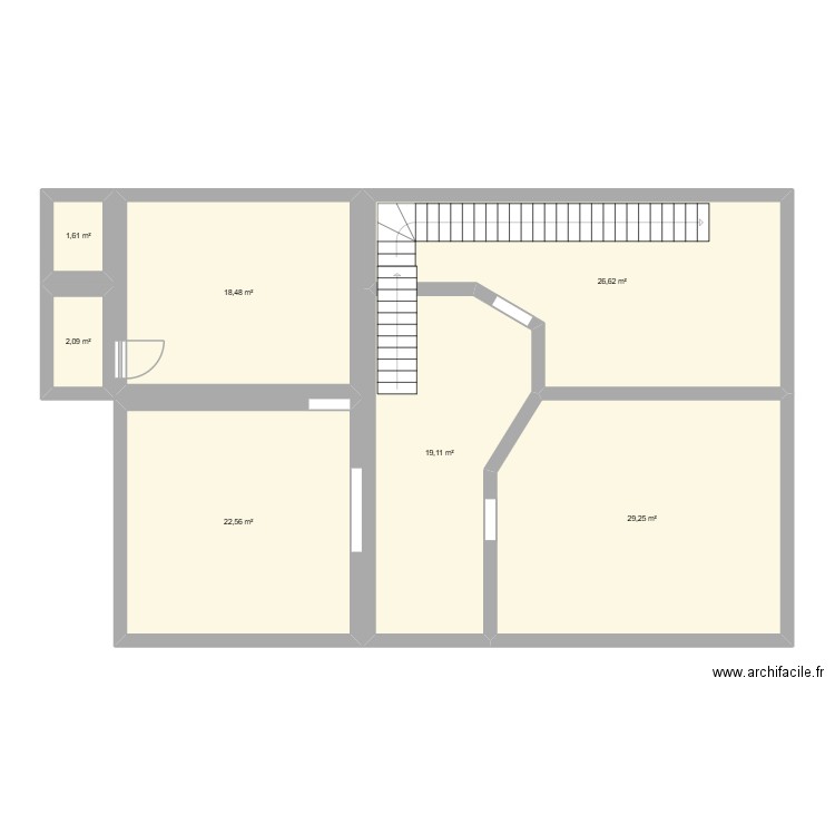 projet immo. Plan de 7 pièces et 120 m2