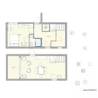 Plan escalier 2/4 tournant 3
